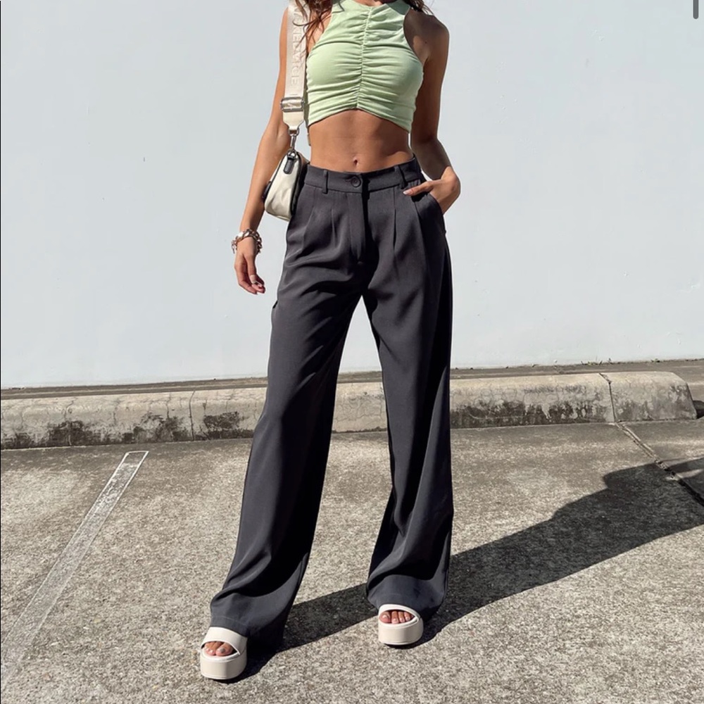 NWT Princess Polly Archer Pants Slate